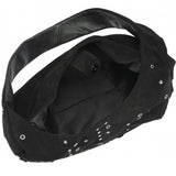 Lotus Francia Black Suede Bag