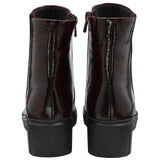 Lotus Adlee Wedge Ankle Boot in Burgundy