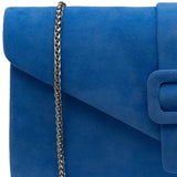 Lotus Aletta Cornflower Blue Suede Occasion Bag