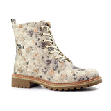 Lunar Dazzle Floral Ankle Boot in Beige