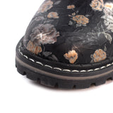 Lunar Dazzle Floral Ankle Boot in Black