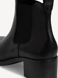 Tamaris Black Leather Ankle Boot