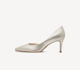 Tamaris Champagne Court Shoe/Heeled Pump
