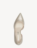 Tamaris Champagne Court Shoe/Heeled Pump