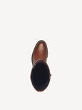 Tamaris Cognac Tan Leather Long Boots