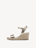 Tamaris Light Gold Wedge Sandal
