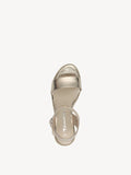 Tamaris Light Gold Wedge Sandal