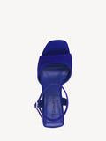 Tamaris Royal Blue Leather Heeled Sandal