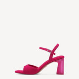 Tamaris Fucshia Leather Heeled Sandal