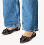 Tamaris Leopard Combination Sling-Back Pump
