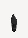 Tamaris Black Leather Heeled Ankle Boot