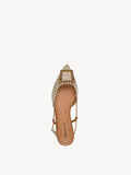 Tamaris Natural Combination Sling-Back Pump