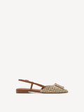 Tamaris Natural Combination Sling-Back Pump