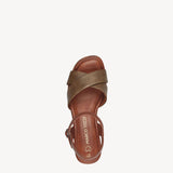 Marco Tozzi Olive Combination Wedge Sandal