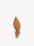 Marco Tozzi Cream Combination Sling Back Pump