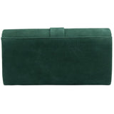 Lotus Aletta Emerald Suede Clutch Bag