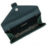 Lotus Aletta Emerald Suede Clutch Bag