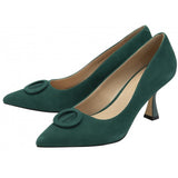 Lotus Henley Emerald Suede Court Shoe
