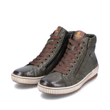 Remonte High Top Trainer Boots in Green