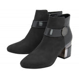 Lotus "Kirsty" Block Heeled Ankle Boot in Grey