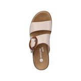 Remonte Beige Leather Hook and Loop Sandal