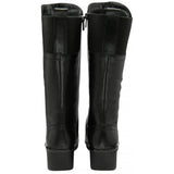 Lotus Fitzgerald Black Leather Wedge 3/4 Length Boot