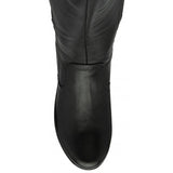 Lotus Fitzgerald Black Leather Wedge 3/4 Length Boot