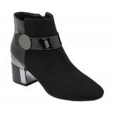 Lotus Kirsty Black Heeled Ankle Boot