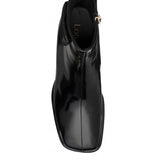 Lotus Quincy Black Patent Block Heel Ankle Boot