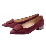 Lotus Quinn Bordeaux Suede Low Heel Pump