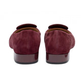 Lotus Quinn Bordeaux Suede Low Heel Pump