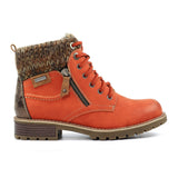 Lunar Millie Waterproof Ankle Boot In Orange