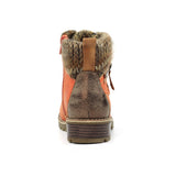 Lunar Millie Waterproof Ankle Boot In Orange