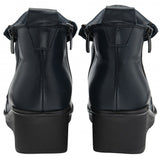 Lotus "Cordelia" Navy Leather Ankle Boot