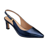 Lotus Sharon Navy Sling Back Court Shoe