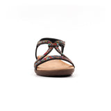 Lunar Novi Black Beaded Sandal