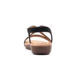 Lunar Novi Black Beaded Sandal