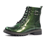 Lunar "Parlour" Green Patent Ankle Boot