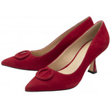 Lotus Henley Ruby Suede Court Shoe
