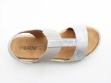 Heavenly Feet Ritz Sandal in Silver Shimmer