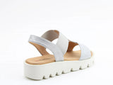 Heavenly Feet Ritz Sandal in Silver Shimmer