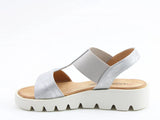 Heavenly Feet Ritz Sandal in Silver shimmer