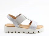 Heavenly Feet Ritz Sandal in Silver Shimmer