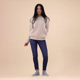 Lunar St Ives Light Blue Leather Plimsoll