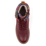 Lunar Tabasco Waterproof Ankle Boot In Burgundy