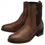 Lotus Lindley Tan and Print Leather Ankle Boot
