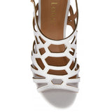 Lotus Rhi White Wedge Sandal
