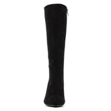 Lunar Witham Long Black Sparkle Heeled Boot