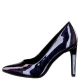 Marco Tozzi Black Multi Patent Court Shoe