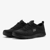 Skechers Arch Fit Refine Lavish Wish Black Trainer Shoes